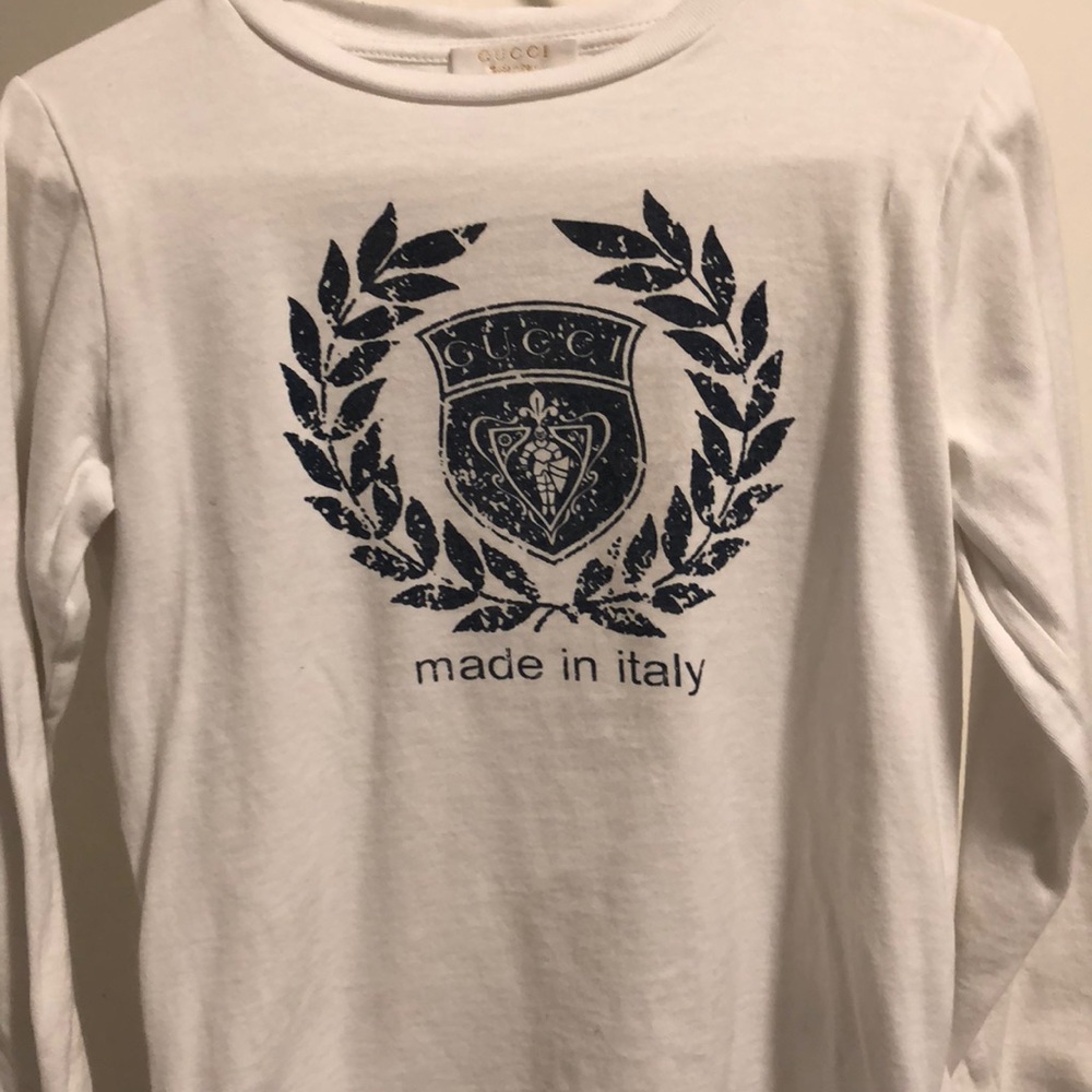 Boys Gucci shirt available in white 3T 4 T